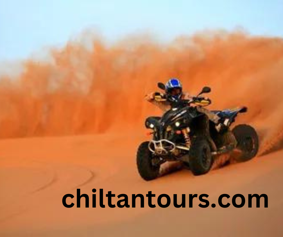 Dubai sand dune quaid biking